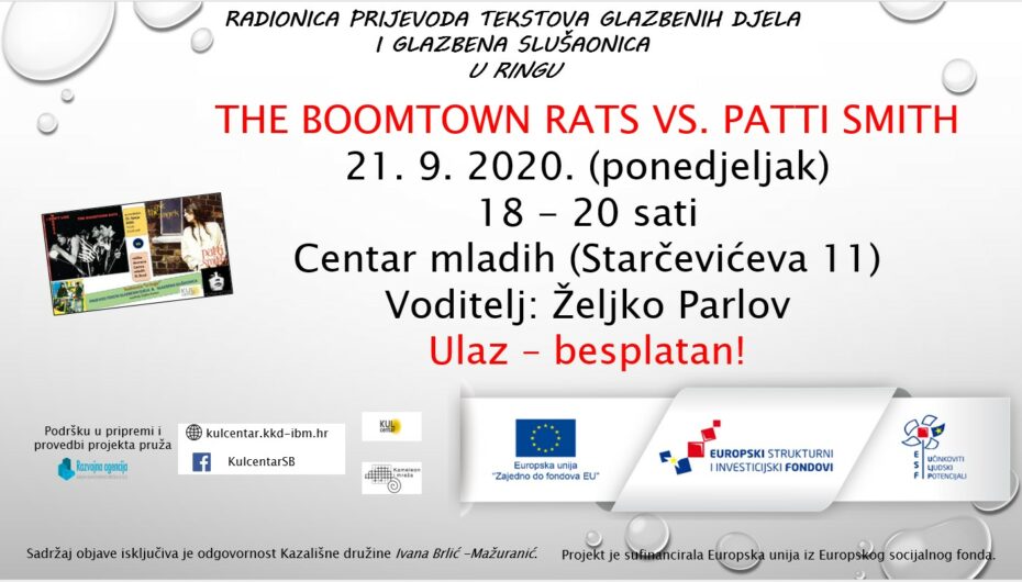 U ringu – The Boomtown Rats vs. Patti Smith